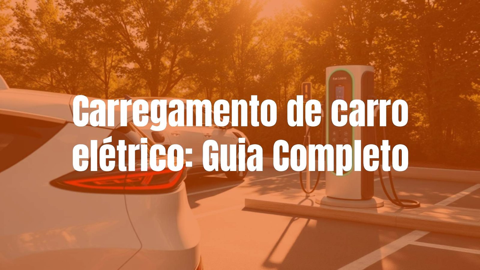 Modern electric car charging at a station, sunny day, clean energy concept, realistic.