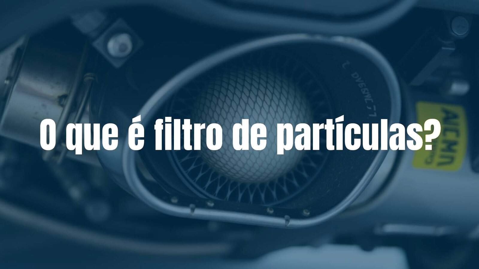 A diesel particulate filter (DPF) inside a car exhaust system, metallic parts, detailed close-up, industrial look, clean air theme, realistic.